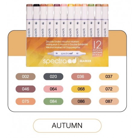 Spectra ad Marker AUTUMN 12 Color Set