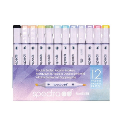 Spectra ad Marker PASTEL 12 Color Set