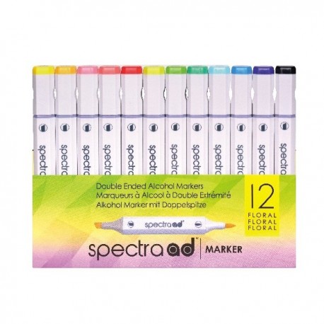 Spectra ad Marker FLORAL 12 Color Set