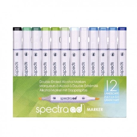 Spectra ad Marker LANDSCAPE 12 Color Set