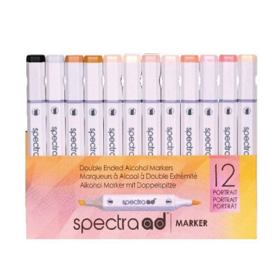 Spectra ad Marker PORTRAIT 12 Color Set 2
