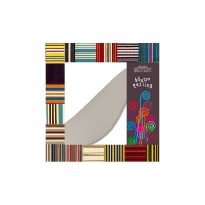 Hartie quilling Mustash 5mm gri deschis 2