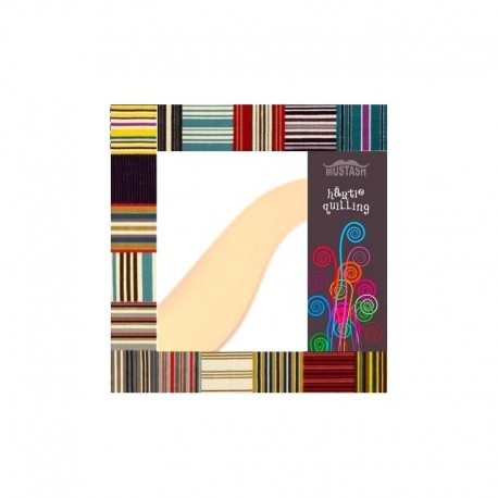 Hartie quilling Mustash 3mm bej
