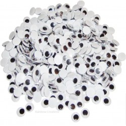 Ochi mobili cu adeziv 40mm set 20bc