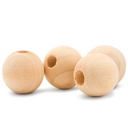 Promo 1+1 Set margele lemn 19mm 100bc